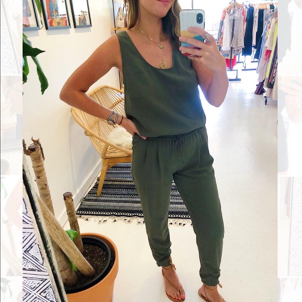 Joie Olive Green Jumpsuit